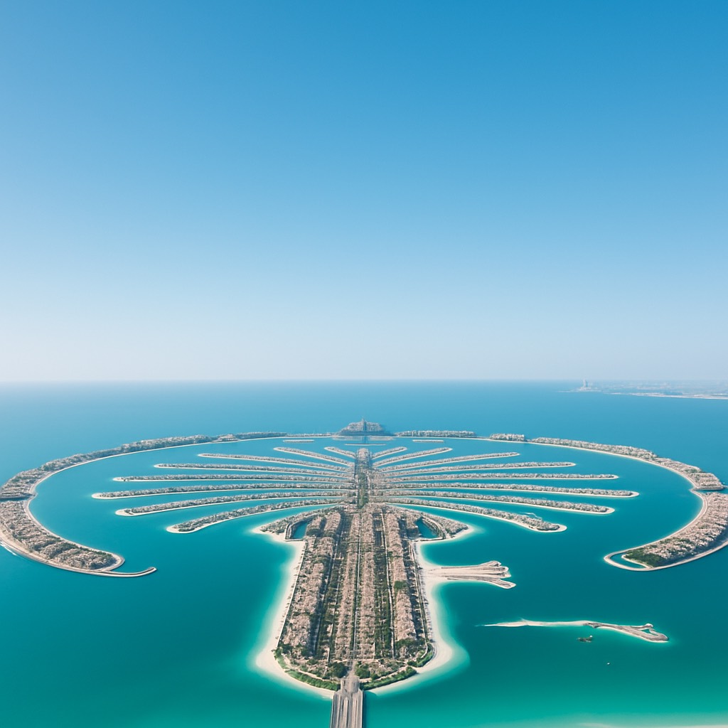 Palm Jumeirah aus der Luft